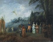 Jean-Antoine Watteau Embarking for Cythera Sweden oil painting artist